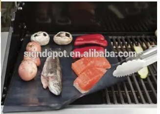 Factory Whosesale Reusable PTFE Non-stick BBQ Grill Mat