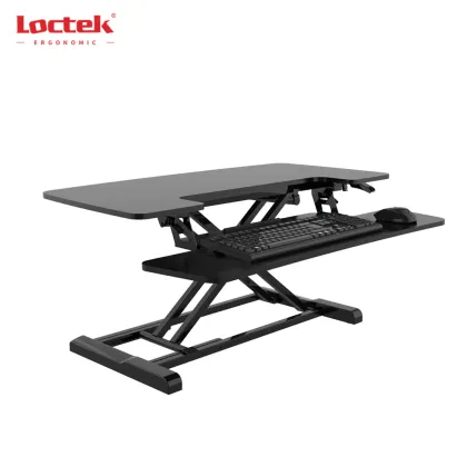 Modern Dual Monitor Stand for Sit-Standing Desk - Loctek MT117M