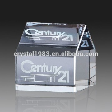 k9 crysal glass 3D square paperweight with custom logo size crystal 3D laser crystal crafts