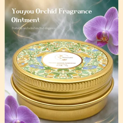 Orchid Solid Perfume Ointment, Elegant Orchid Floral Scent Balm, Moisturizing Hydrating Solid Fragrance Balm, Portable Pocket Pe