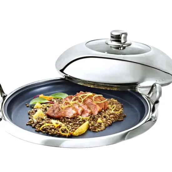 Non-Stick Round Grill Griddle Pan for Pizza and More