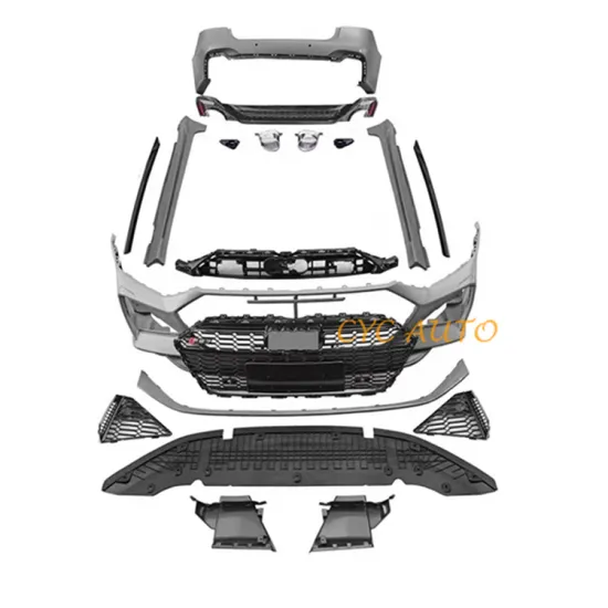 Full Set C8 Auto Body Kit Upgrade RS7 Style Front Rear Bumper Side Skirt for Audi A7/S7 4K Sportback 2020-2021