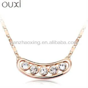 OUXI Brand handmade fashion pendant crystal necklace
