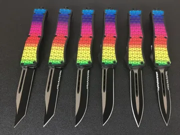 Rainbow Durability OTF Automatic Knife for women