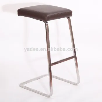 2016 fashionable leather club barstool with footrest