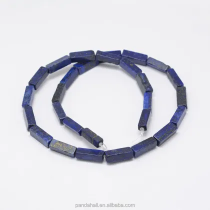 13mm Dyed Cuboid Natural Lapis Lazuli Beads: Pandahall Collection