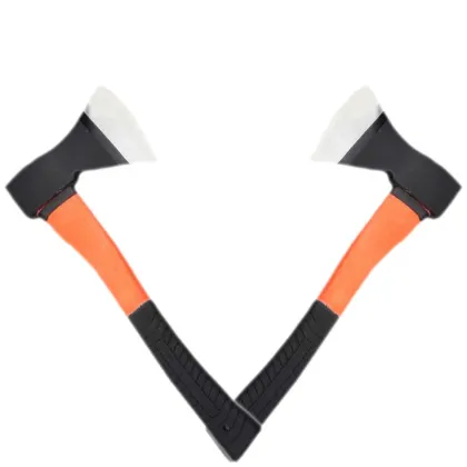 Portable hand tool wooden axe steel axe