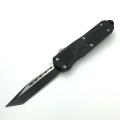 Push Botton Black OTF Knife Out of Front