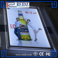 Kristal led lichtbox binnen reclame display