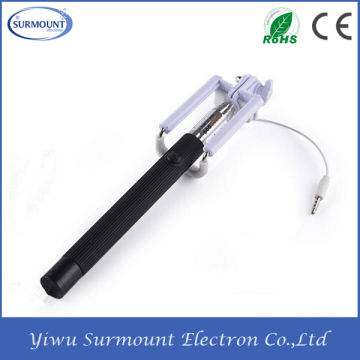 Foldable mini selfie stick for iphone samsung Wired Z07-5F Selfie Sticks for mobile phone