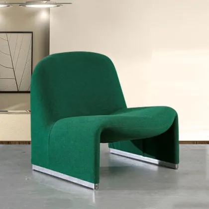 Nordic Simple Leisure Modern M-Shaped Hotel Fabric Chair