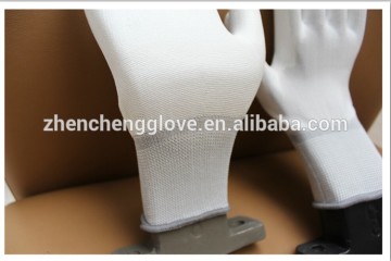 White PU Coated Work Gloves Nylon