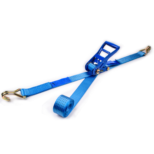 2" 6T 50mm Wholesale Heavy Duty Ratchet Buckle Cargo Lashing Straps With 2 Inch Double J Hooks