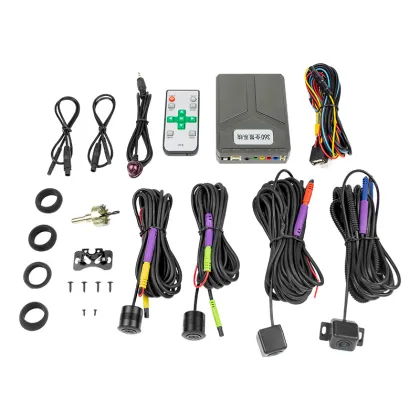 3D 360-Degree Car Parking Camera with Hidden Security Sensor