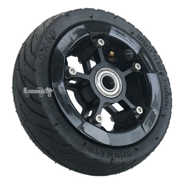 Sunmate 150 x 50 Electric Skateboard Wheels: Cushioned Ride and Shock Absorption for Outdoor Use