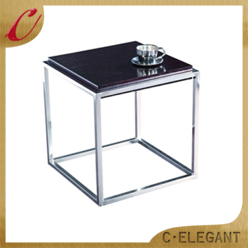 Stereoscopic Glass top & metal base german tea tables