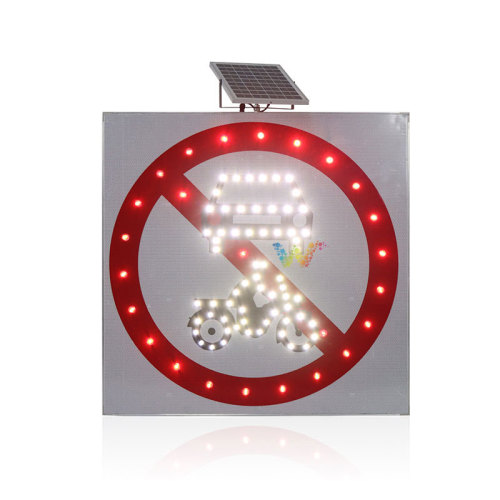 LED Aluminium dc12v solar traffic sign