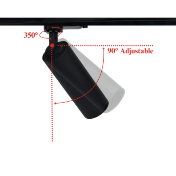 GU10 220V Ceiling Spot LED Track Light - 10W Adjustable Aluminum Lamp
