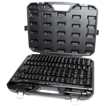 Professional 5/16 to 1-1/4 Inch Standard Deep Sockets Set: 73-Piece Car Repair Tool Kit with 8mm to 24mm Sizes for Heavy Duty Tasks