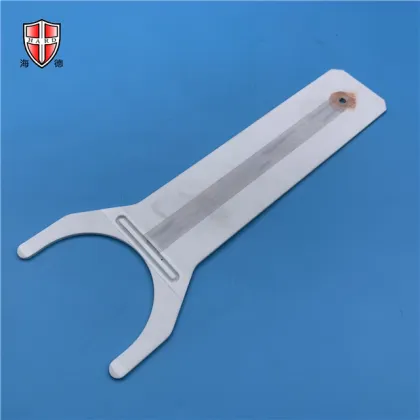 semiconductor alumina ceramic thin machinery robot hand arm