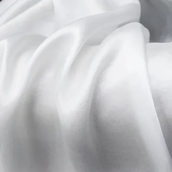 16mm 90cm silk twill white scarf fashion fabric