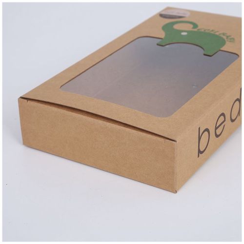 Custom Kraft Paper Box With Window And Handle