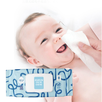 Custom Private Label Baby Wipes 60 Sheets - Natural Plant-Based Sensitive Water-Based Package