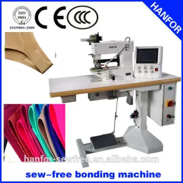 shanghai hanfor sew-free/seamless cutting and hesive bonded tap machine for seamless underpans