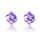 Water cube health magnet color diamond crystal earrings