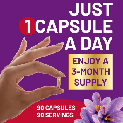 Shecome Saffron Pure Extract Capsules Mood Energy Vision