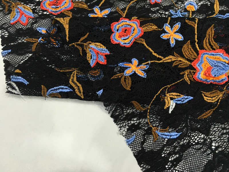Fall Garment Embroidery Fabric
