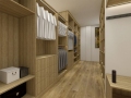 Diseño de pared de dormitorio de lujo Armario de puerta de madera personalizada