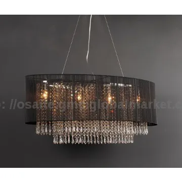 pendant light oval  string shade