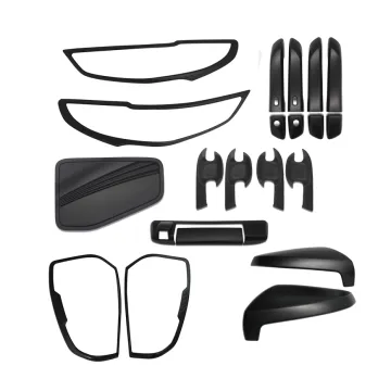 ABS Light Cover Set Black Body Kit for BT-50 2021-2022 Double Cab 4x4 Exterior Accessories