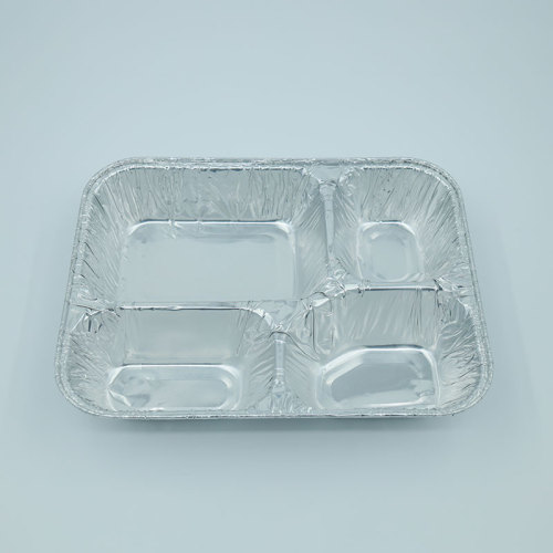 Fast Food Disposable Aluminium Foil Trays with Cover