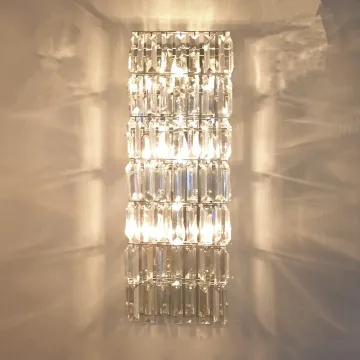 decorate vintage luxurious crystal wall lamp