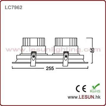 Super brightness  2*7W cob venture lamps LC7962