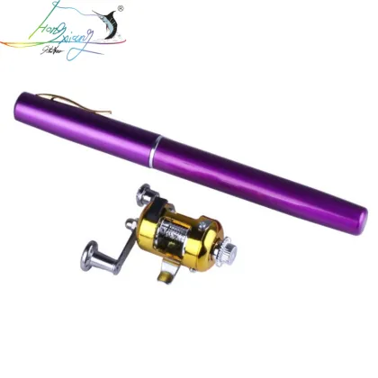 Hongxiang Pen-Shaped Telescopic Fishing Rod - Portable and Compact Aluminum Design