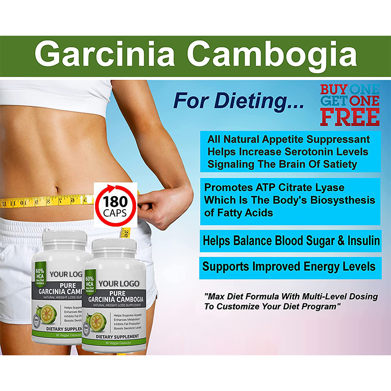 OEM/ODM Vegan Weight Loss Garcinia Cambogia capsules flat tummy garcinia cambogia slimming capsules