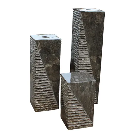 decoration pillar stone fountain