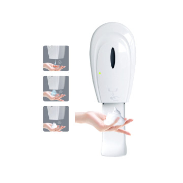 Dispensador de jabón líquido de plástico ABS para montaje en pared de ABS blanco