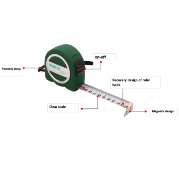 5m stainless steel durable self-locking steel tape