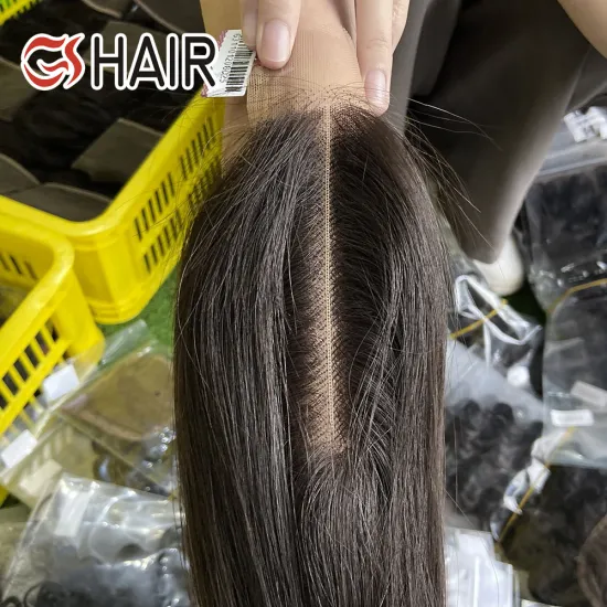 GS Straight 2x6 Lace Closure Deep Middle Part 100% Human Hair Remy for Black Women