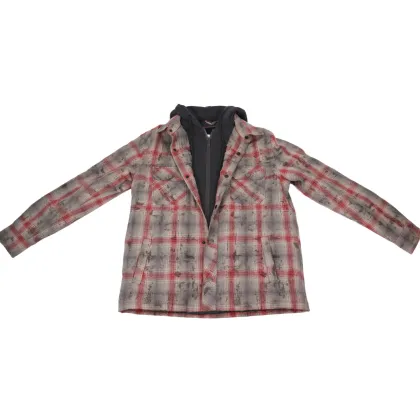 Men's Coat Plaid Jacket Shirt