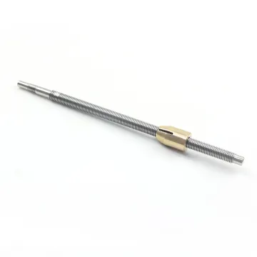Lead screw with round brass Nut
