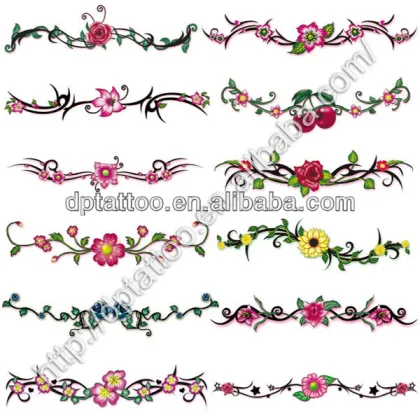 woman body tattoo non-toxic colorful skin temporary tattoo