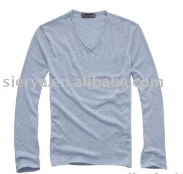 men's cotton v-neck sweater