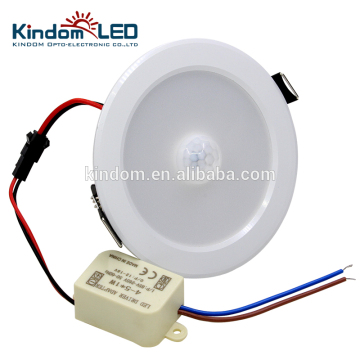 PIR sensor led downlight 9W recessed led downlight