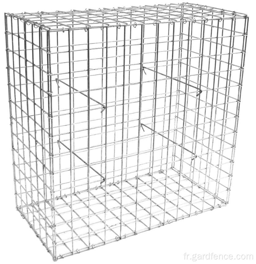 Boîte simple de gabion de fil