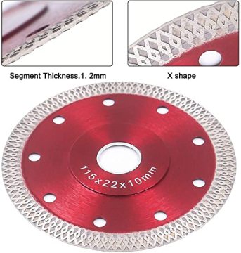 3 Pack 5 inch Super Thin Diamond Saw Blades for Porcelain Tiles, Granite, and Marble